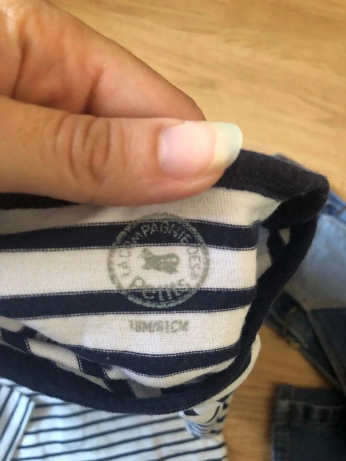 Ensemble salopette t-shirt ML body - photo numéro 10