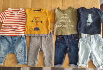 Lot de 4 ensembles bébé garçon 3 mois