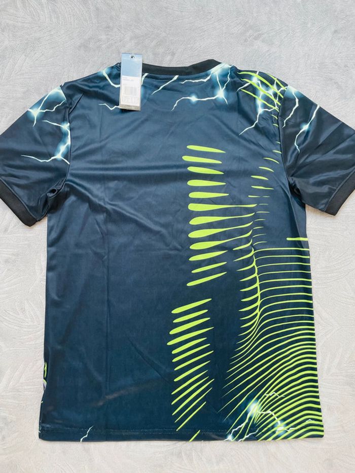 Maillot concept foot Réal Madrid noir panthère taille S - photo numéro 9