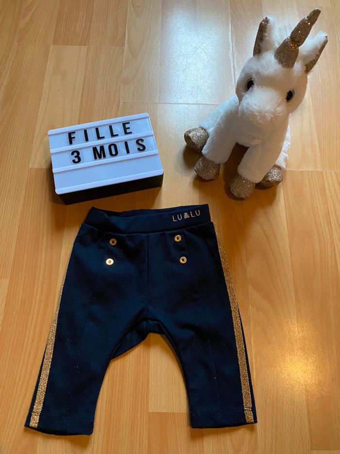 Pantalon avec détails doré