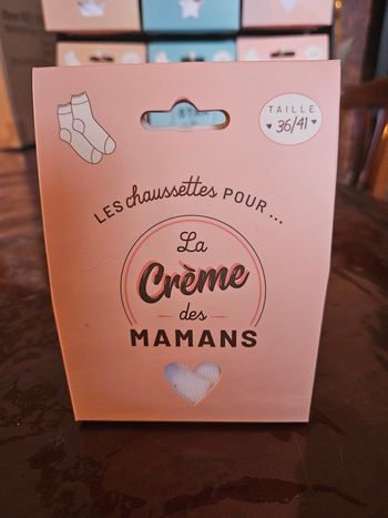 Coffret cadeau chaussette Les chaussette pour la crème des mamans