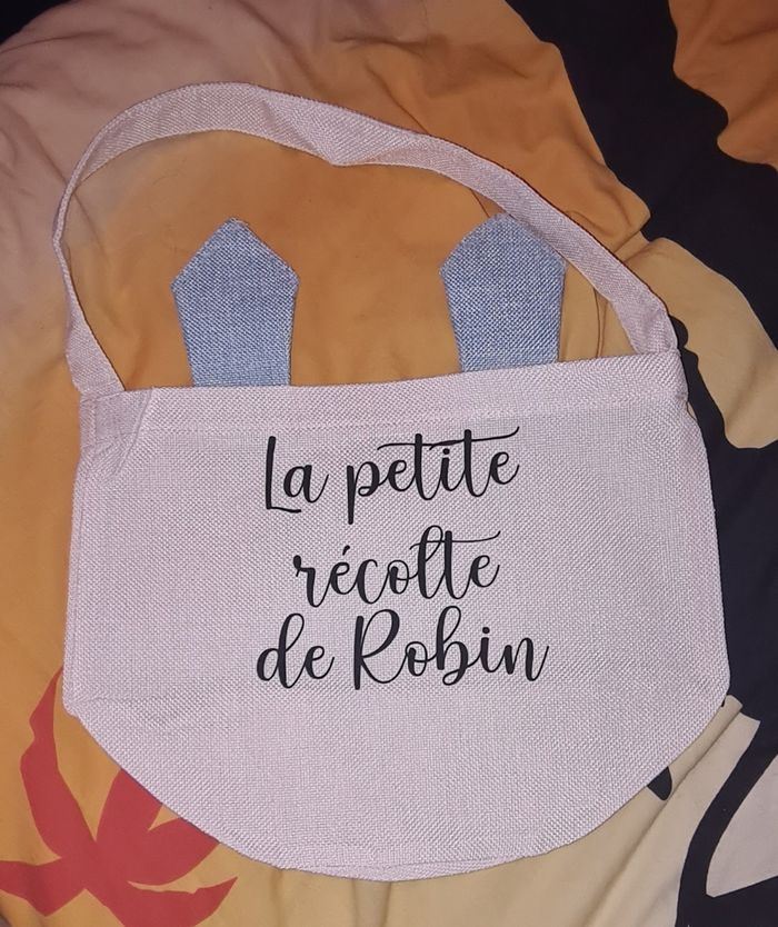 Sac lain paque à personnaliser - photo numéro 2