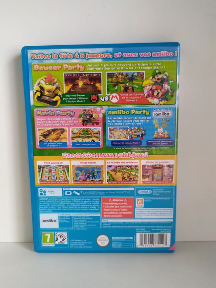 Mario party 10 Nintendo Wii U complet en boite notices pal - photo numéro 2