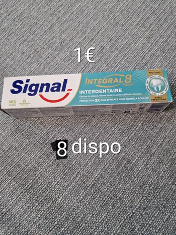 Dentifrice signal intégral 8 interdentaire