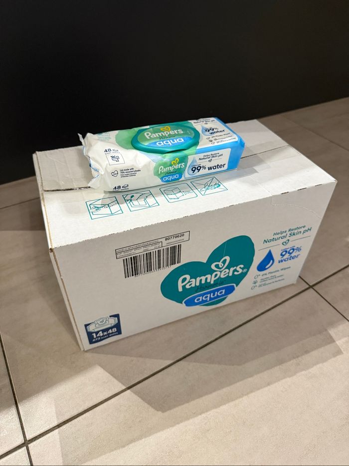 Carton de 672 lingettes Pampers Harmonie Aqua - photo numéro 5