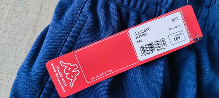 Short long pour garçon marque Kappa taille 10 ans couleur bleu marine pour garçon - photo numéro 4