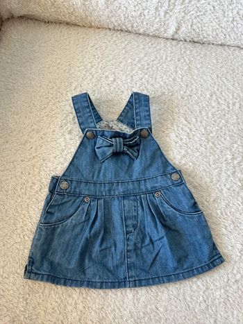 Salopette jupe jean