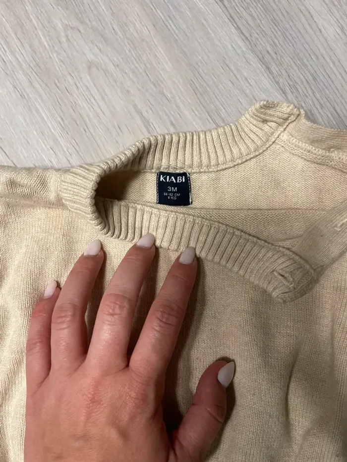 Pull beige kiabi - photo numéro 3