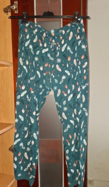 Pantalon de pyjama turquoise Etam, taille XL