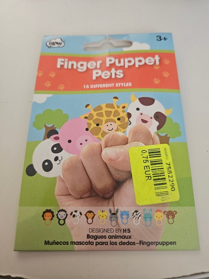 marionnettes à doigts en forme d'animau