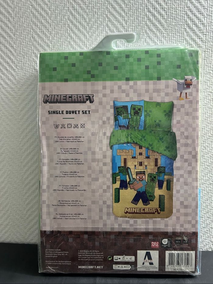 Parure De Lit Minecraft - Housse De Couette Minecraft - photo numéro 2