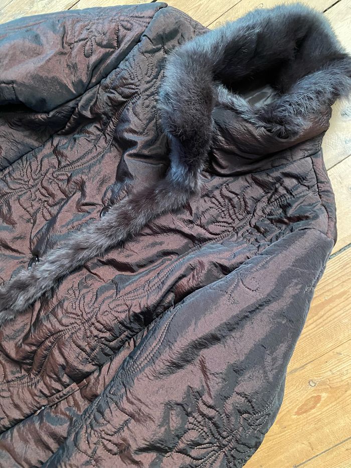 Manteau matelassé marron irisé taille XL - photo numéro 2