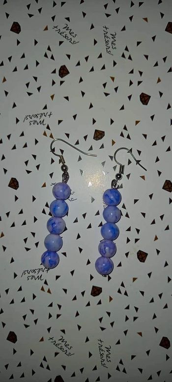 Boucle d'oreille lavande