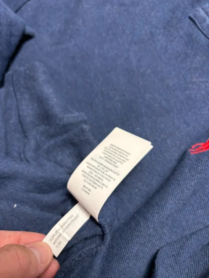 Polo manches longues Ralph Lauren - Bleu marine - Taille M - photo numéro 5