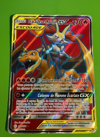 Dracaufeu et Roussil Full ART 212/236 - éclipse cosmique Pokémon FR