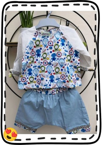 ensemble bébé en coton fait main 3 mois