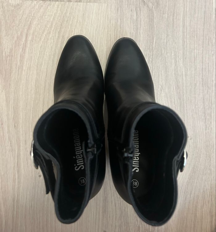 Bottine sinequanone noir taille 38 - photo numéro 5