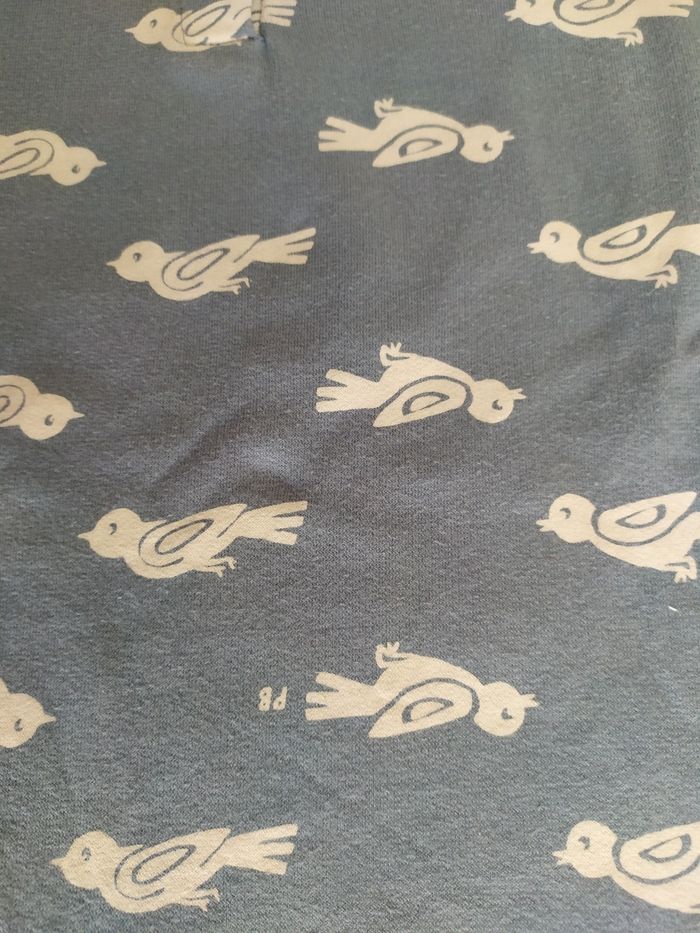 Pyjama chaud Petit Bateau motifs oiseaux 12 ans - photo numéro 4