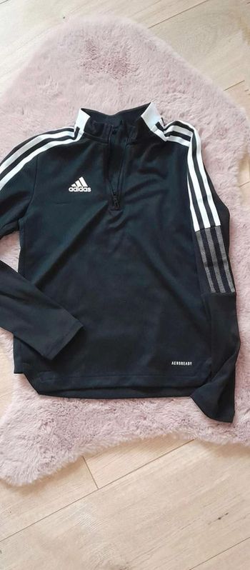 pull /T-shirt manches longues adidas noir 9 ans 10 ans 140 cm