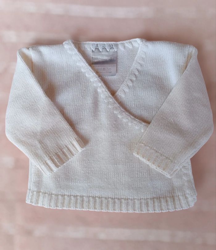 🔸Gilet ouverture Kimono - Barbouillage 1 Mois🔸