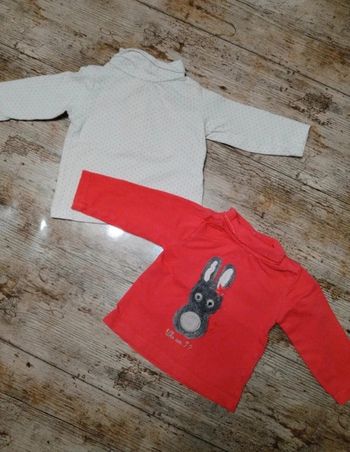Joli lot de 2 sous pull fille 3 mois
