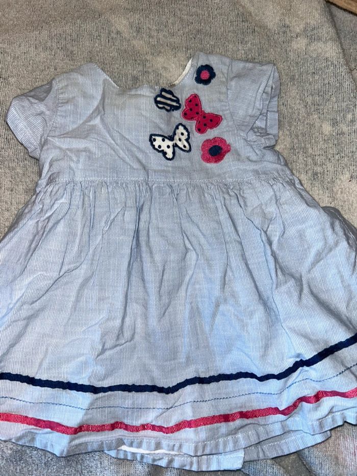 Robe Orchestra fille – Taille 3 mois – Papillons brodés