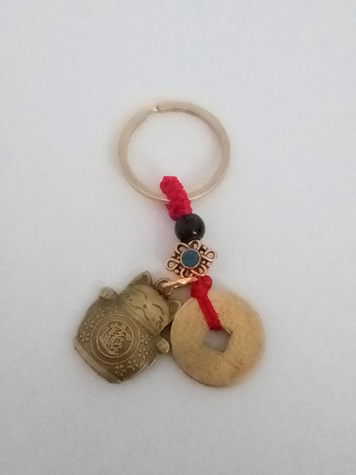 Porte-clés chat chanceux - photo numéro 2