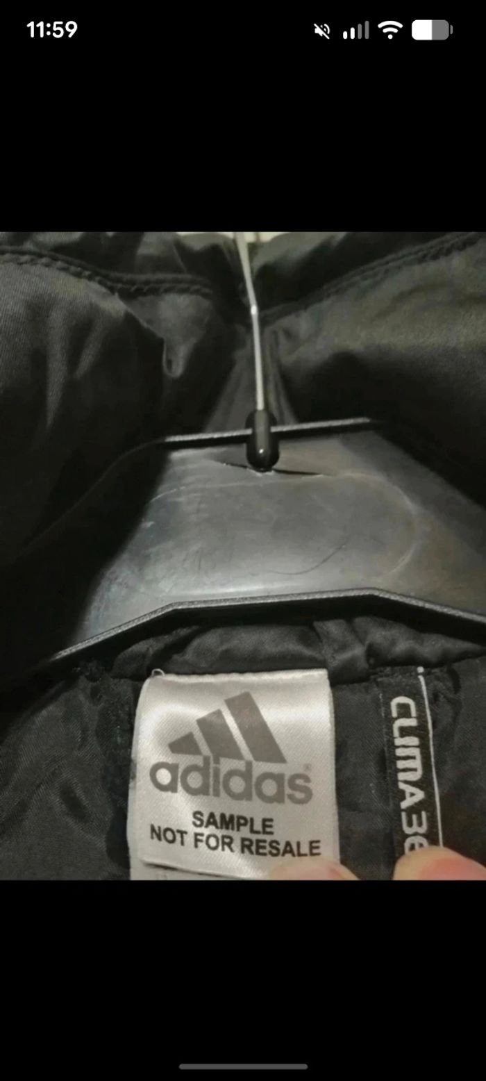 Magnifique doudoune matelassée vintage Adidas noire. Taille 40 - photo numéro 7