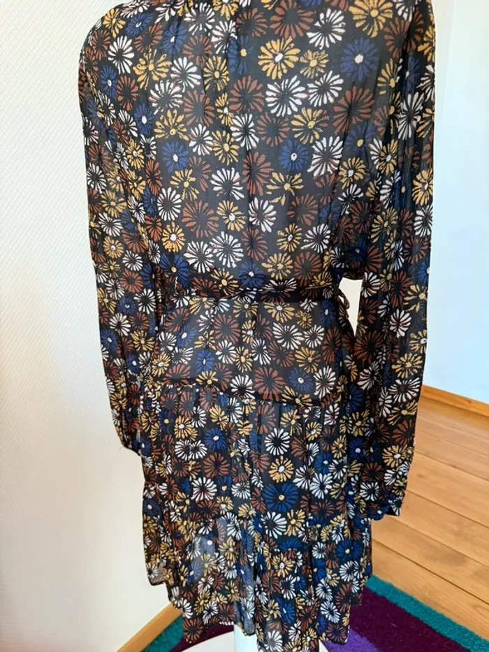Robe à fleur marron en très bon état taille S stella Forest - photo numéro 8