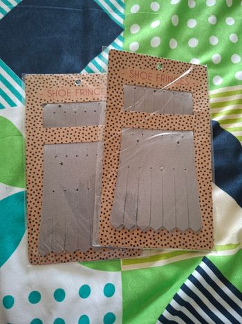Franges pour chaussures argenté