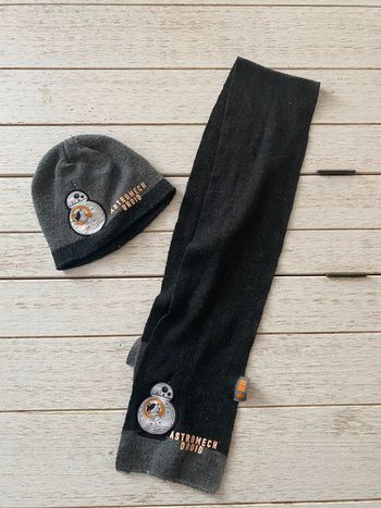 Ensemble Star Wars bonnet + écharpe bébé garçon