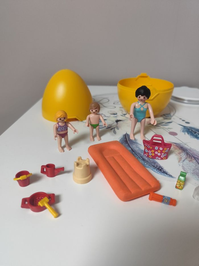 Maman et enfants à la plage - Playmobil 4941