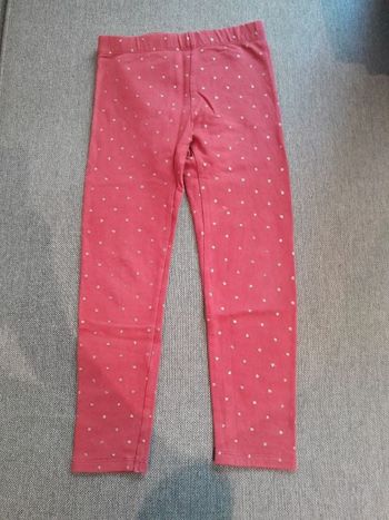 Leggins 6ans rouge et doré