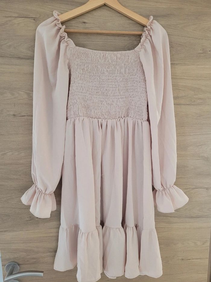 Robe été fluide rose poudré Shein