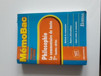 MémoBac Philosophie - Le commentaire de texte