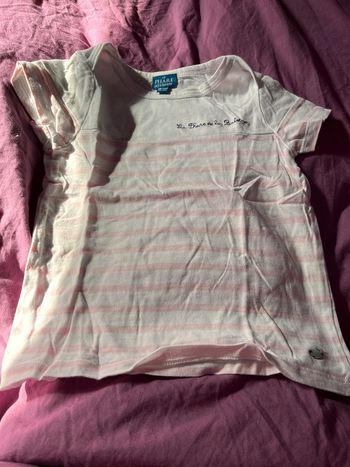 T shirt manches courtes fille 3 ans le phare de la baleine