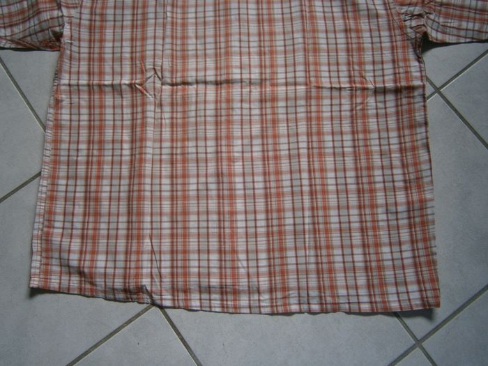 Chemisette à carreaux orange Taille 2XL - photo numéro 7