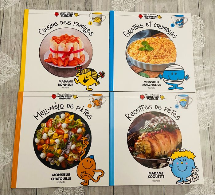 Lot livres recette famille enfant monsieur madame