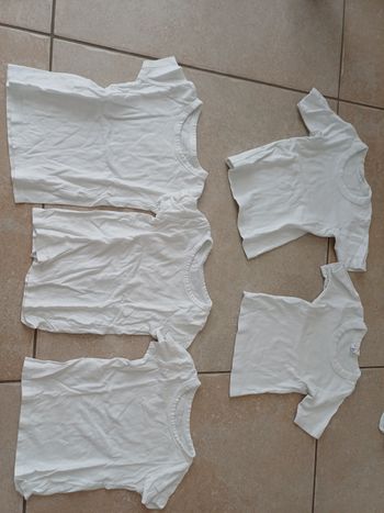 Lot maillot corps tissaia