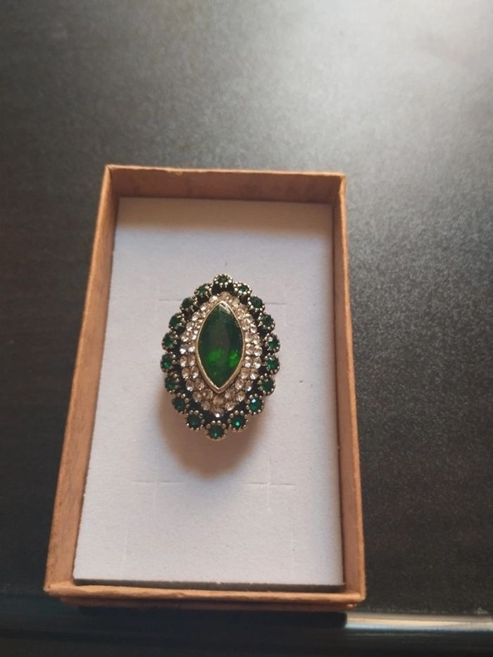 Bague vintage Marquise avec coffret cadeau - photo numéro 3