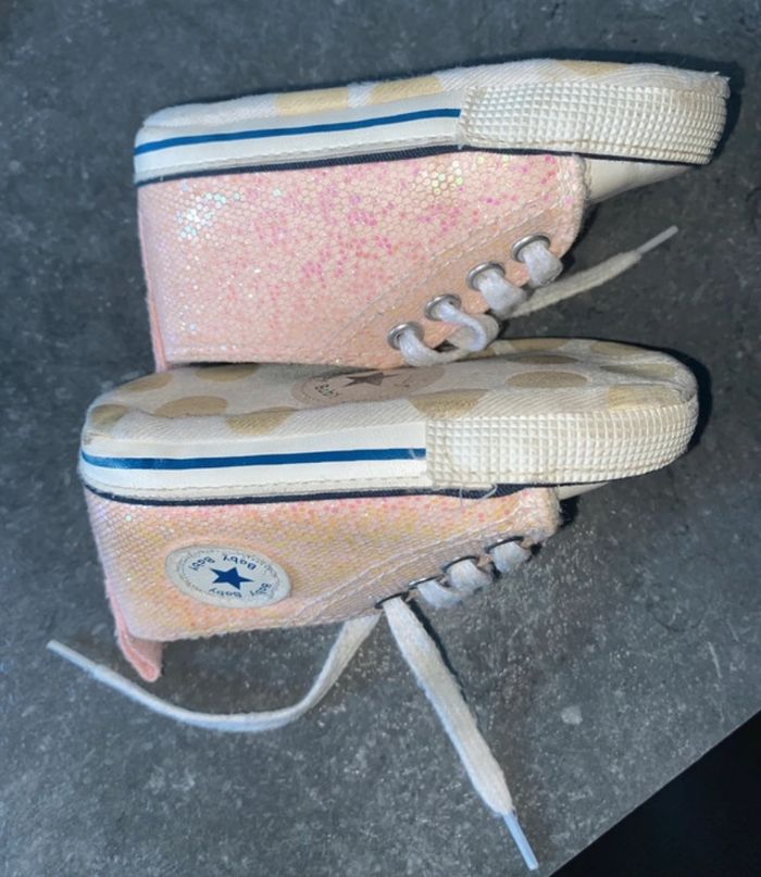 basket pailleté, style converse - photo numéro 7