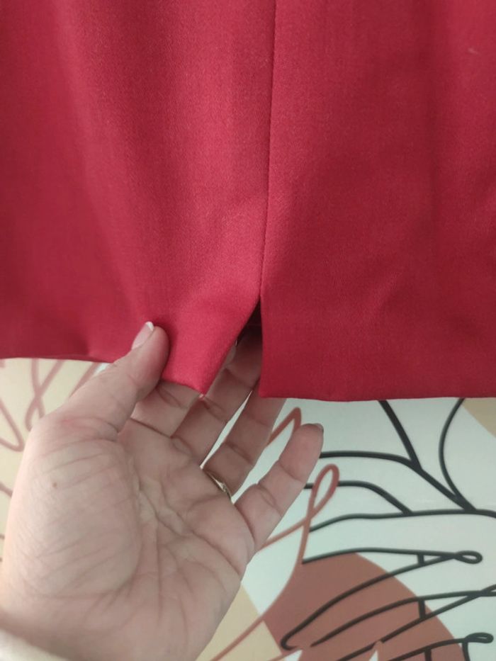 Jupe rouge avec ceinture taille 38 - photo numéro 3