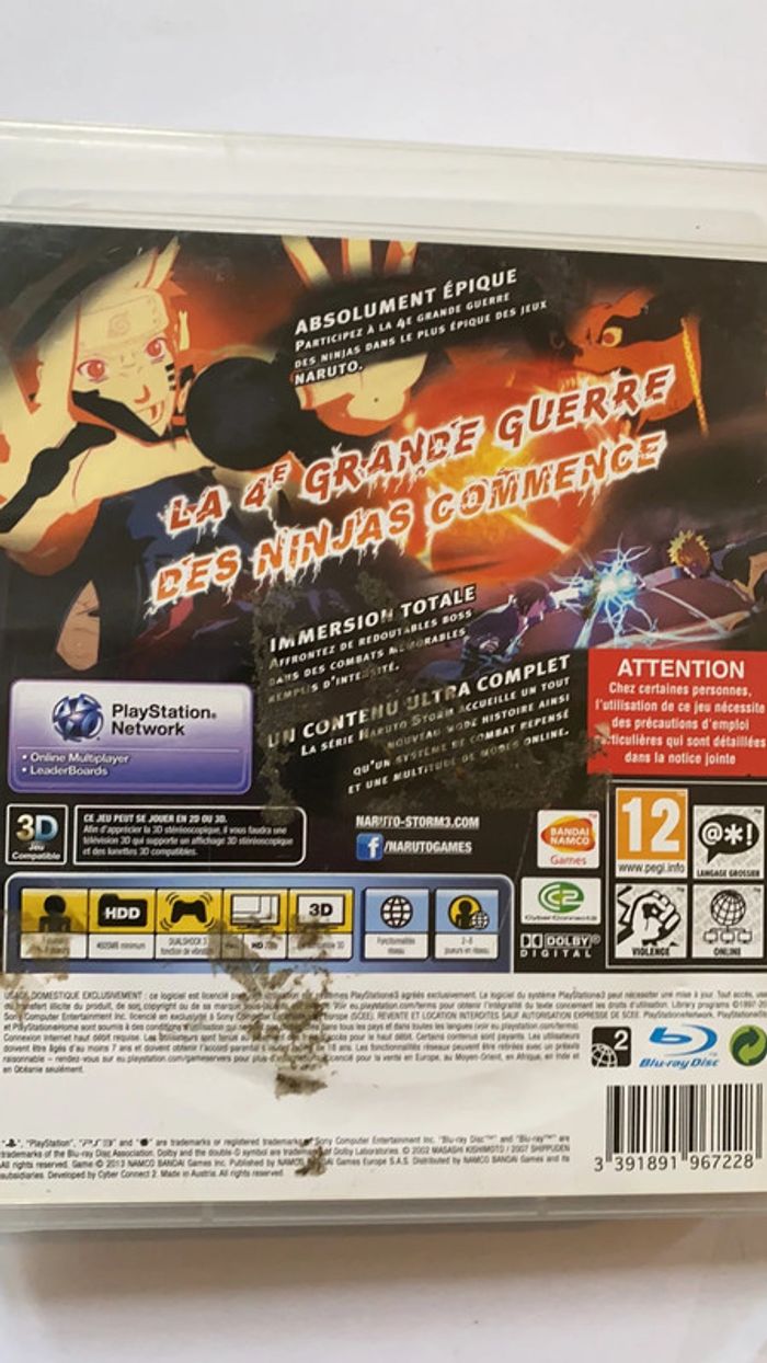 Naruto ultimate ninja storm 3 ps3 - photo numéro 4
