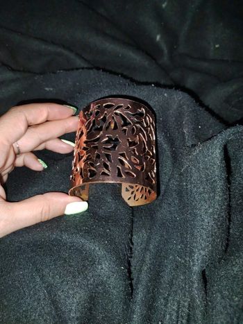 Manchette couleur or rose