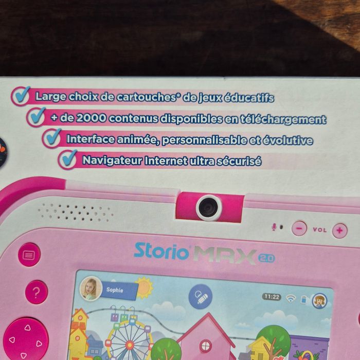 Storio Max 2.0 Rose, Tablette console enfants tactile, éducative, 5 pouces, WiFi - photo numéro 4