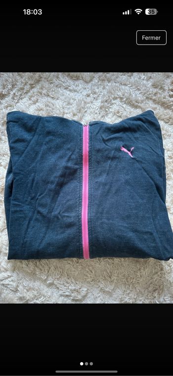 Sweatshirt avec fermeture éclair et capuche