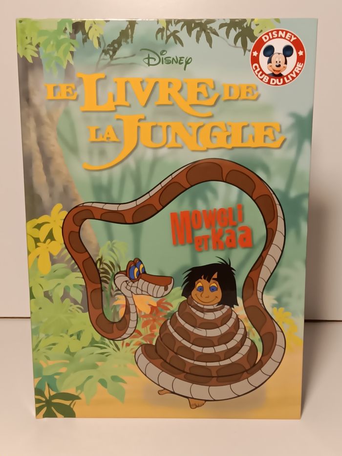 Livre Disney club du livre Le livre de la jungle Mowgli et Kaa