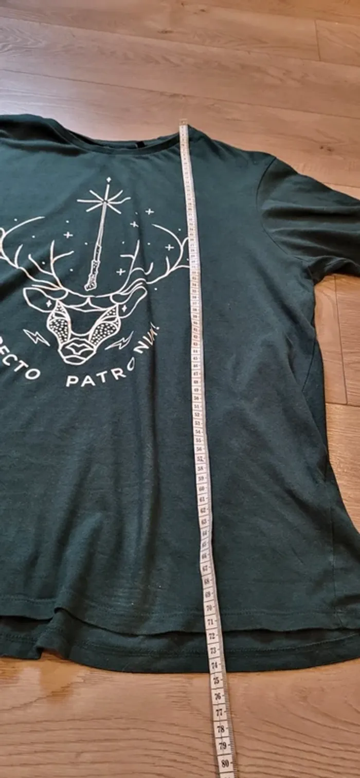 T-shirt Harry Potter Expecto Patronum Vert - Taille XL - Très bon état - photo numéro 7