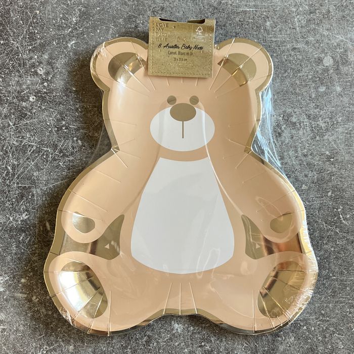 ASSIETTES CARTON NOUNOURS - NEUF