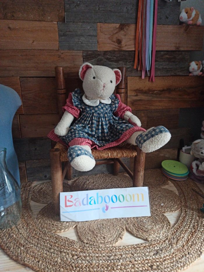 Peluche ours vintage moulin Roty tbe - photo numéro 2